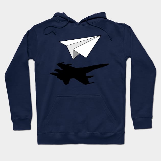 Paper Airplane Aeronautical Engineer Hoodie by BraaiNinja